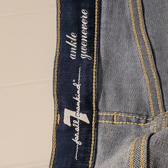 7 For All Mankind Gwenevere Ankle Skinny Jeans Size 32 - Picture 5 of 11